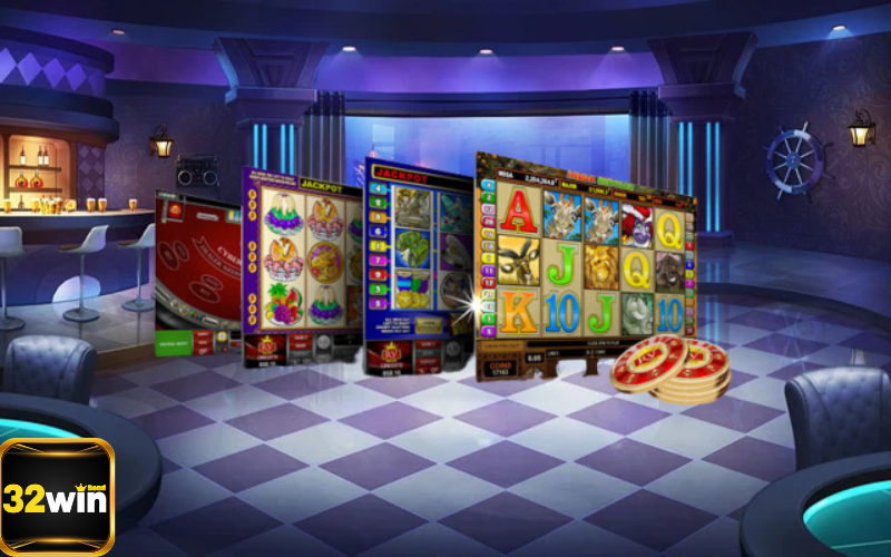 Một người chơi đang quay vòng quay jackpot